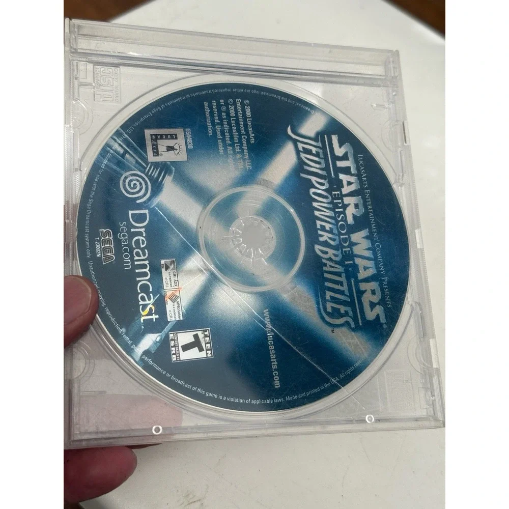 Star Wars Episode 1 Jedi Power Battles Sega Dreamcast Disc Only, Untested